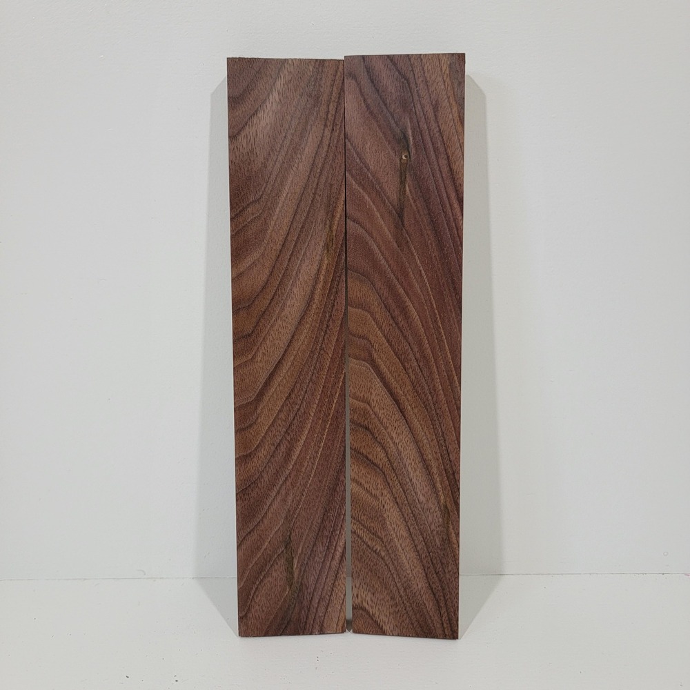 Black Walnut Wood Knife Scales Blanks 10.25x2x0.5 Set of 2 Hardwood Crafting